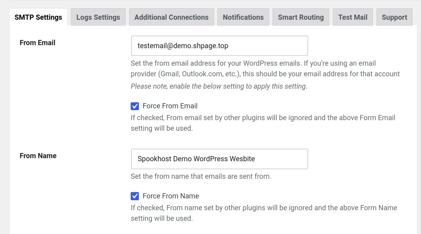 Configure Email Settings